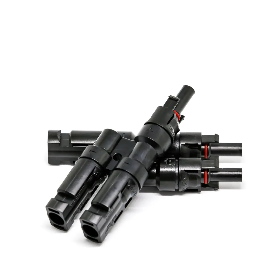 Solar PV Branch Connector Cable Splitter Coupler, Universal 1 Male-1 Female Reliable Connectors for Outdoor Solar Panel Systems & Home Improvement Electrical Equipment, Solar Panel Connectors, 1 Male And 1 Female