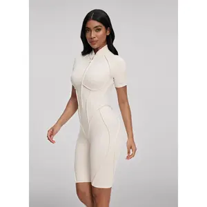 Closed-Back Shorts Catsuit | Catline Collection | Womenswear