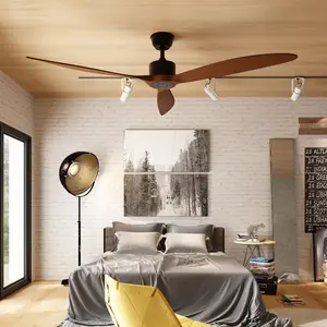 FUFU&GAGA 65/72 Inch Wood Ceiling Fans with Lights Remote Control, 3 Blade Smart Ceiling Fan for Bedroom Living Room Patio Indoor Outdoor, ETL Listed High CFM Quiet DC Motor