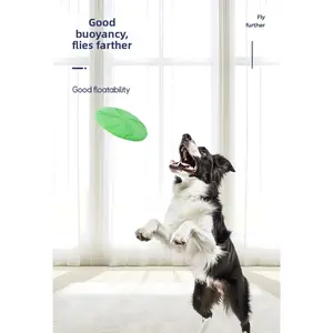EVA interactive training frisbee, wear-resistant and floating dog toy, not easily deformed when thrown, natural rubber pet toy