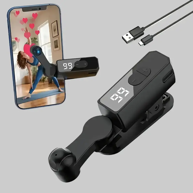 2026 New Compact Cell Phone Auto Clicker Gaming Accessory | 180° Rotatable Arm, 99 Speed Settings, Portable Auto Tapper for iOS Android