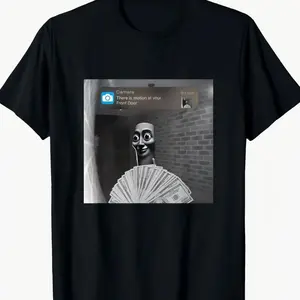 ''Tung Tung Tung Sahur Motion at your front door'' meme italian T-Shirt Cotton Shirt 3WM