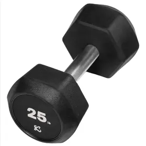 Rubber-Coated Chrome Single Dumbbell – Durable Build for Home Gym & Strength Training