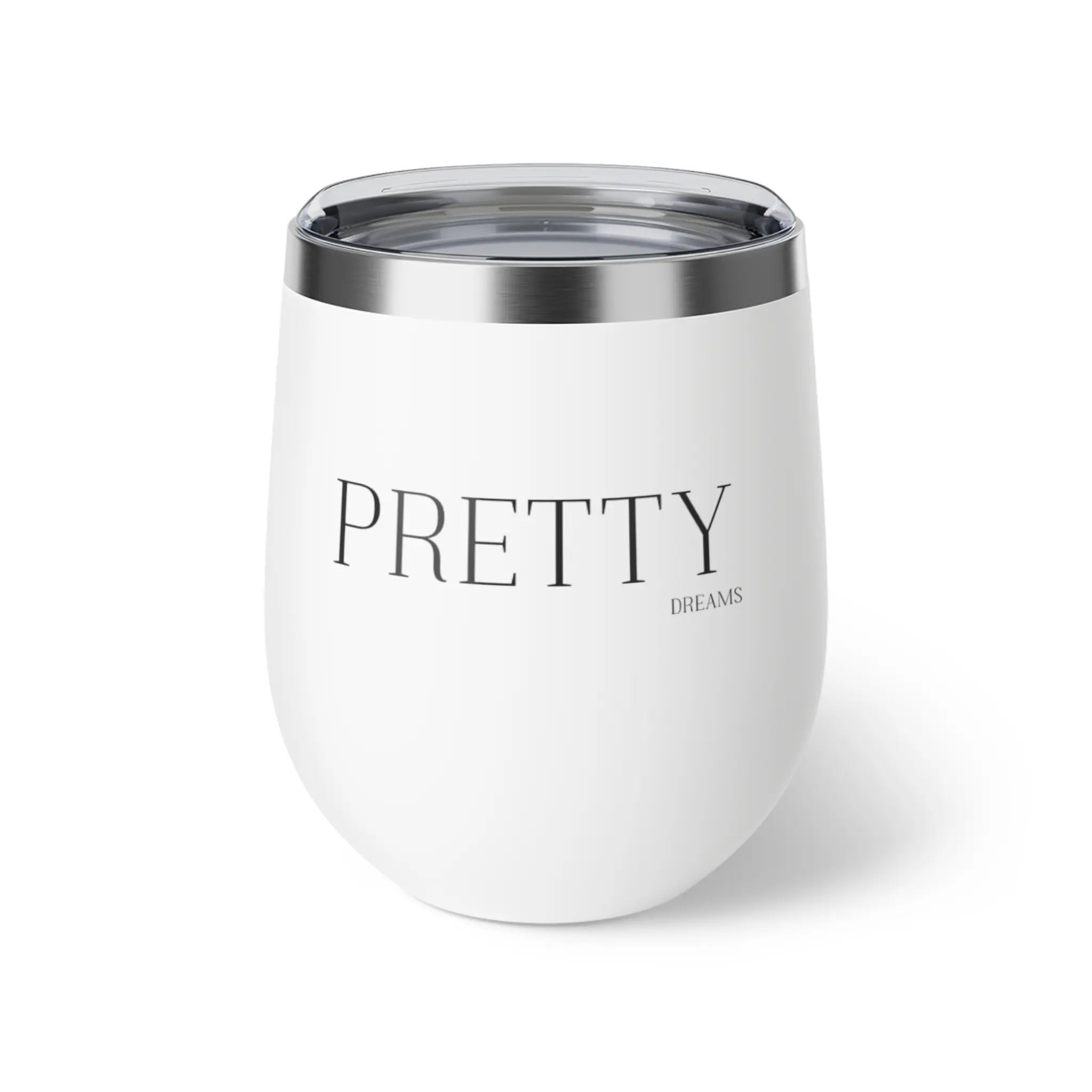 Pretty Dreams Copper Vacuum Insulated Cup, 12oz funny gift engraved tumbler elegant christmas Stainless Steel