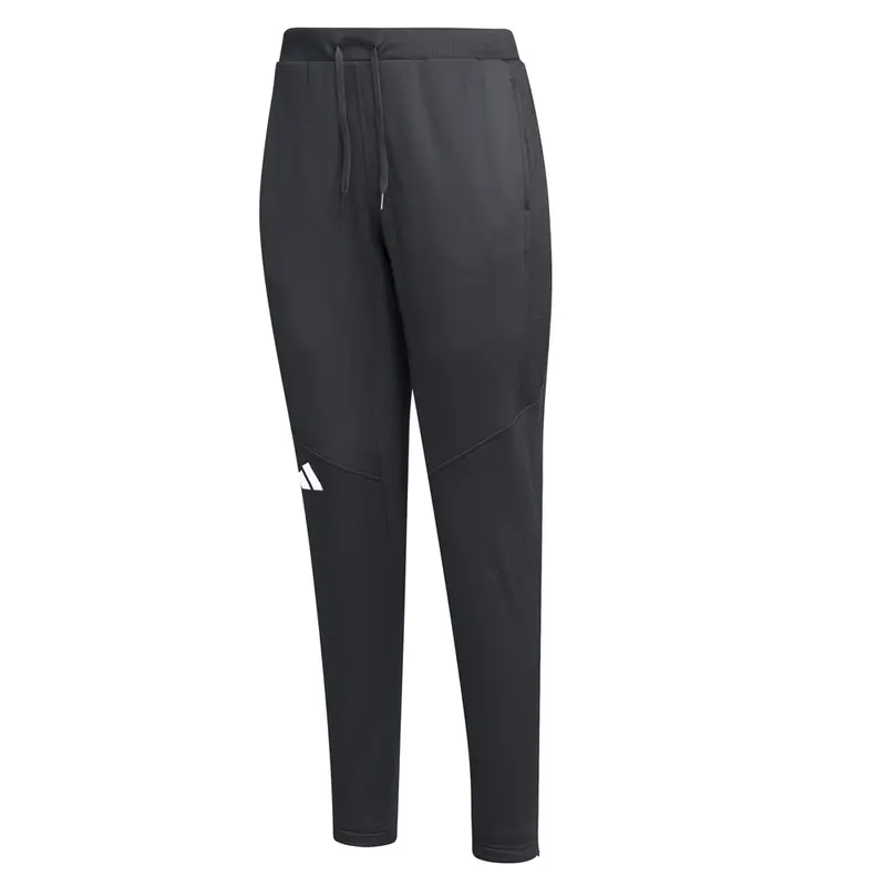 adidas Womens Travel Tapered Drawstring Pants Training Casual - Black