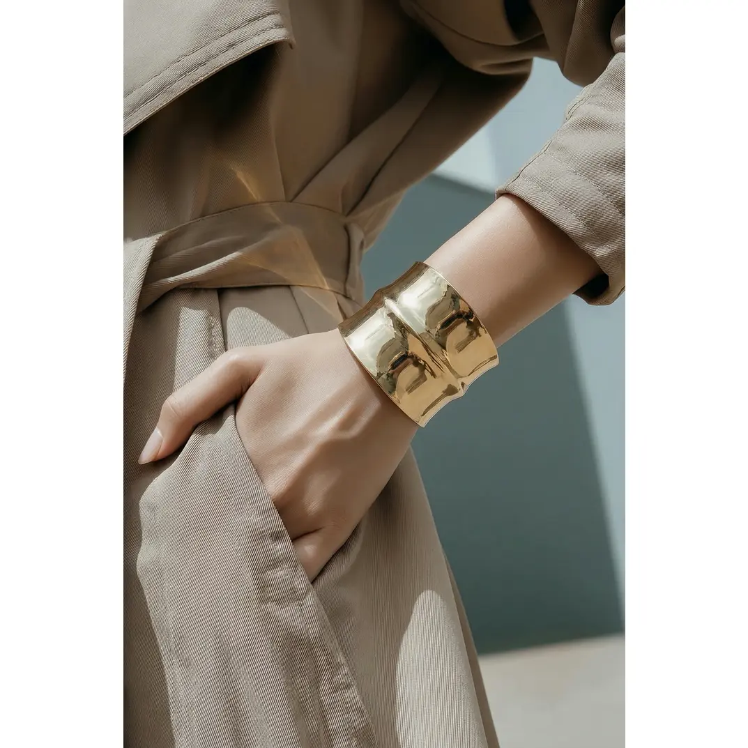 Golden Power Cuff Bracelet