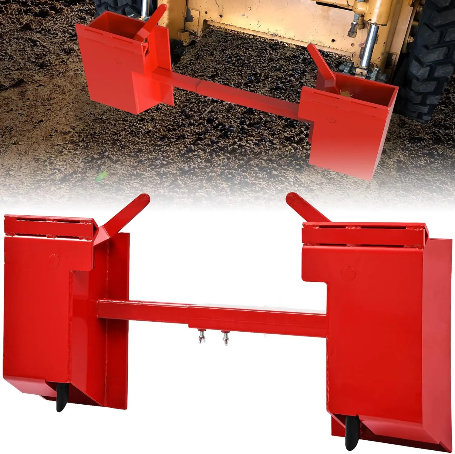 YITAMOTOR Skid Steer Quick Attach Adapter Universal Attachment Plate Quick Tach Conversion Adapter Mount Compatible for Kubota Bobcat