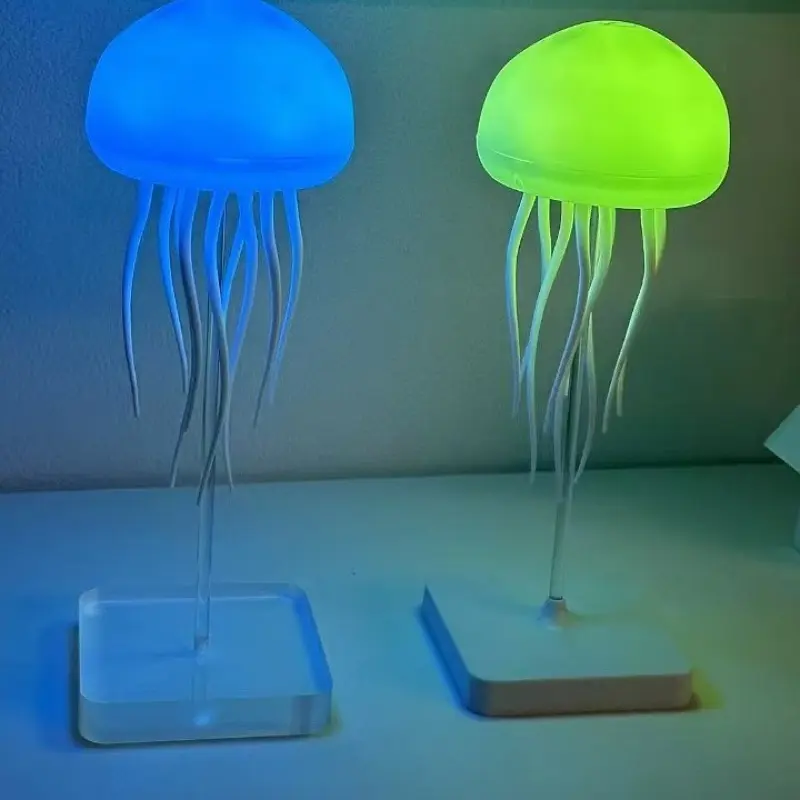 Smart Voice-Controlled Jellyfish Lamp with Floating LED Lights - Colorful Mood Lighting for Bedroom, Office, or Outdoor Decor