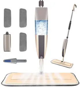 Microfiber Spray Mop for Floor Cleaning, Wet and Dry Wood Floor Mop with 3 Pieces Washable Pads, Handle Flat Mop with Sprayer for Kitchen Wood Floor Hardwood Laminated Tile Dusting