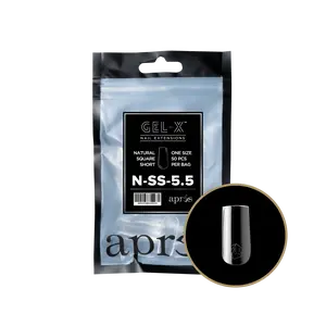 APRES Gel-X Natural Square Short 2.0 Refill Bag Size 5.5