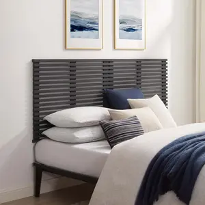 Modway Render Wall Mount King Headboard in Charcoal