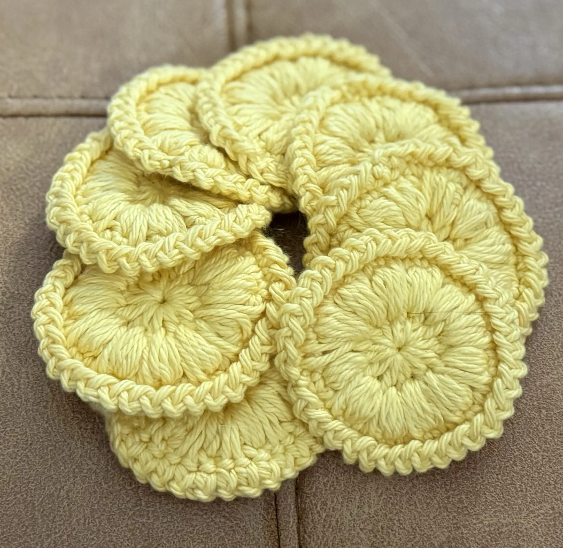 Fairy Chains Crochet Face Scrubbies - Set of 8 - Daily, Skincare