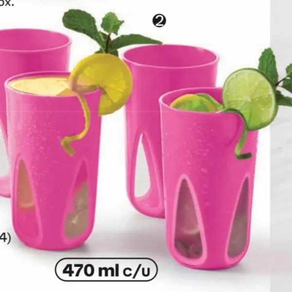 Tupperware Vision Cups, 470 ml (4-Pack) by Tupperware