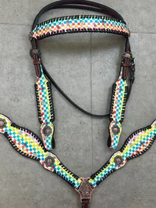 Mis-Print Hippie Checkered Tack Set