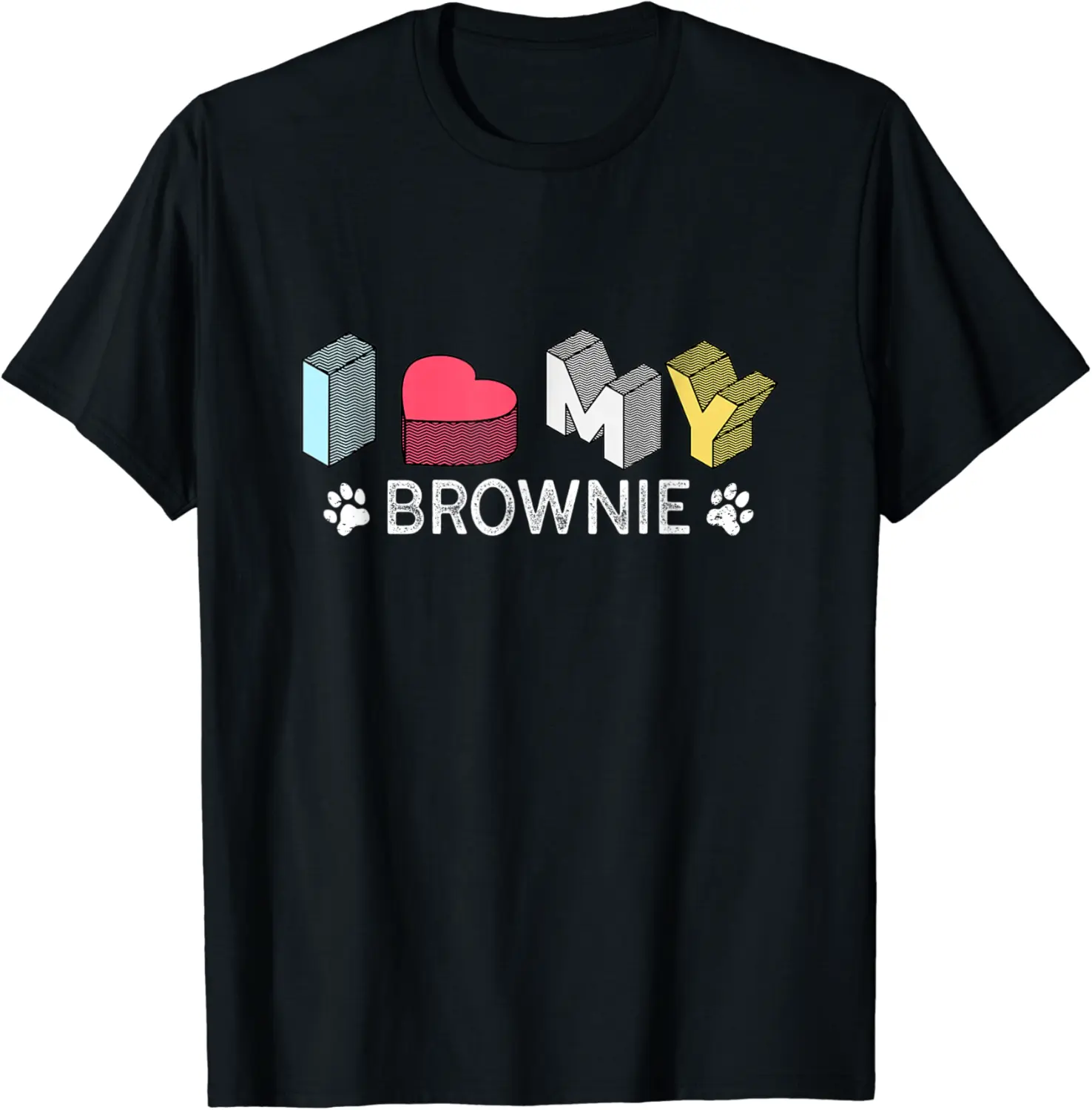 Brownie Personalized Dog Name Brownie Pet Lover T-Shirt - Matthewmatt Shop 39B09SB77TTF