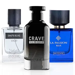 Best Collection For Men Crave Extreme,LA PASSION BLUE EDP - 100Ml (3.4Oz) & Imperial Oud for Men - 50ml (1.6Oz) By Intense Elite