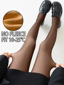 Women's High Elasticity Sheer Leggings, Tight-Fitting Casual Minimalist Style, Suitable for Daily Wear & Dates, Fits Sizes 45-100kg