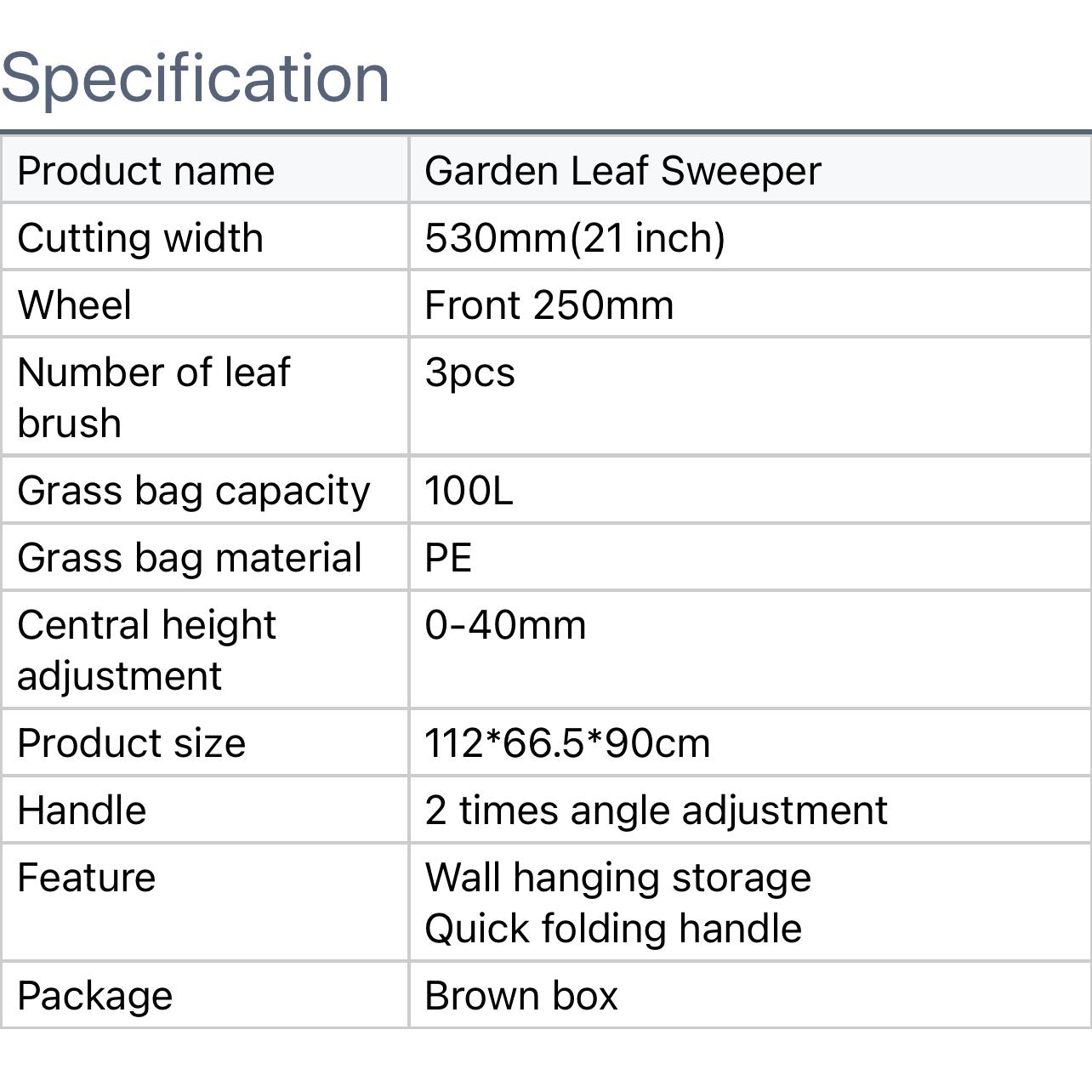 Push Lawn Sweeper 112*66.5*90cm Leaf & Grass Collector with 3.5 cu. ft. Mesh Collection Hopper Bag, 2 Spinning Brushes & Strong Rubber Wheels VEVOR Super Brand Day