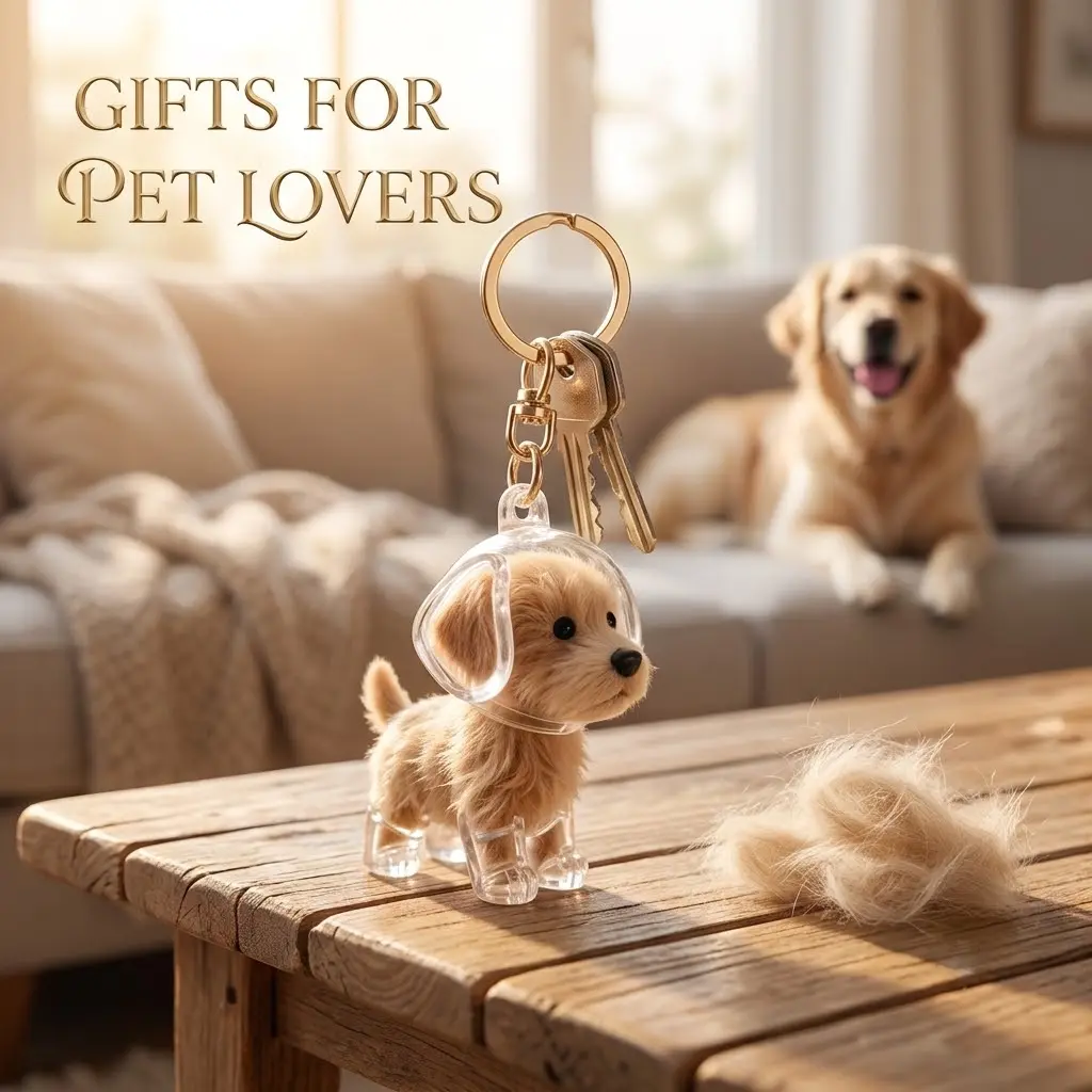 2pack Dog Hair Collector Keychain Charm Memorial Storage Box,Memorial Gift for Pet Lovers,Transparent Pet Fur Keepsake Capsule,Cute Pet Hair Collection Bottle,Dog Hair Holder Keyring