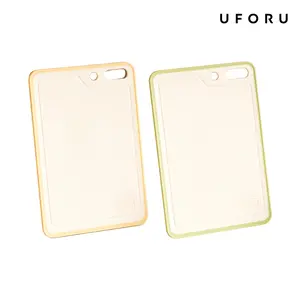 UFORU Plastic  Chopping Board,Kitchen-Safe, BPA-Free, Non-Slip Design, Ideal for Cooking and Camping, Dishwasher Safe, Double-Sided Use, Handle Included, Dimensions 15.8“ x 10.6” x 0.6", Stylish Kitchenware#SummerWins#DFYD