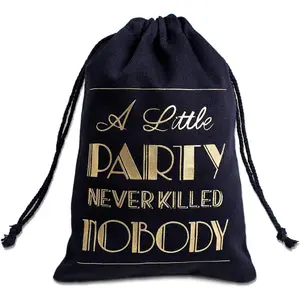 Hangover Kit Bags Adult Party Favors Bachelor Bachelorette Party Supplies 21st Birthday  Bags 5x7 Inches, Black Set 20