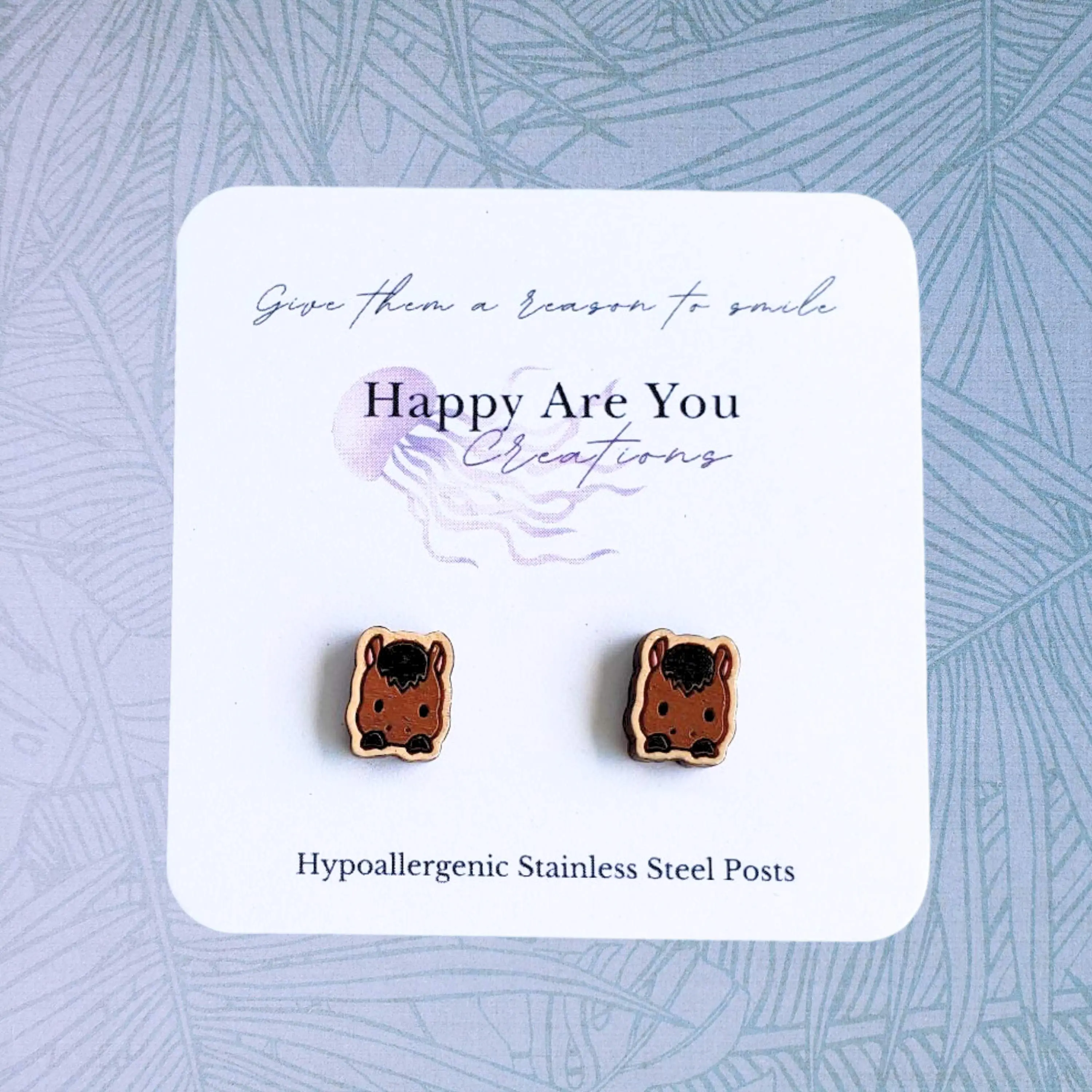 Horse Stud Earrings