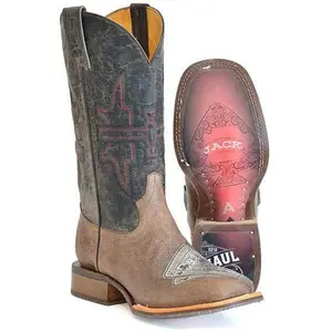 Men's Tin Haul Blackjack Boots with Winning Sole Handcrafted Brown