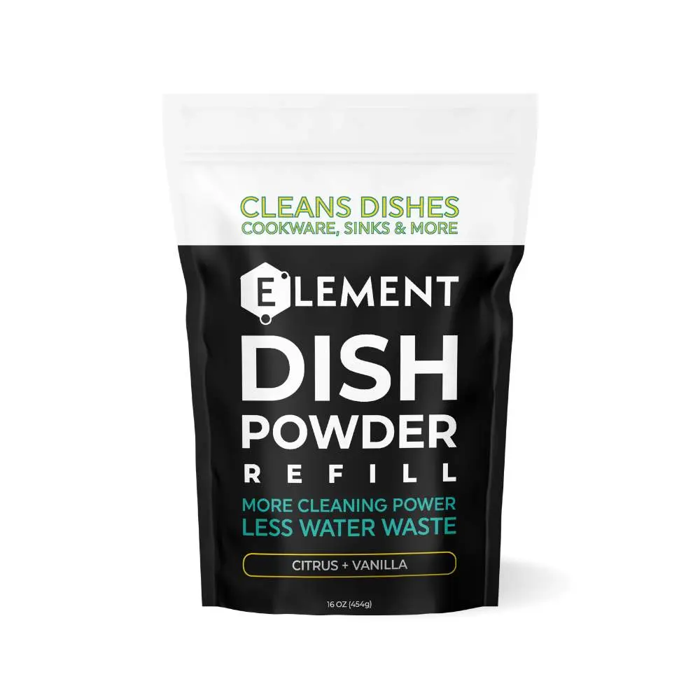 Dish Powder Refill | 16 OZ Solid Dish Soap | Eco-friendly, No Harsh Chemicals, Liquidless, Plastic-Free | Plant-Based Pouch. Pick Your Scent