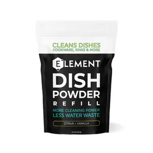 Dish Powder Refill | 16 OZ Solid Dish Soap | Eco-friendly, No Harsh Chemicals, Liquidless, Plastic-Free | Plant-Based Pouch. Pick Your Scent