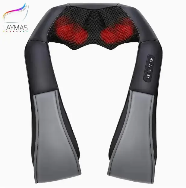 Shiatsu Neck & Back Massager with Heat – Deep Kneading, Adjustable Intensity for Home, Office & Car – LAYMAS-massager