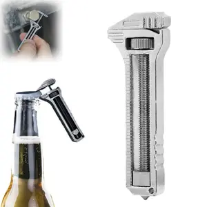 Mini Wrench,EDC Wrench, Mini Alloy Multi-tool for Everyday Prep, Bottle Opener Keychain, Keychain Multitool, Mini Multitool, Alloy Tool Adjustable Wrench...