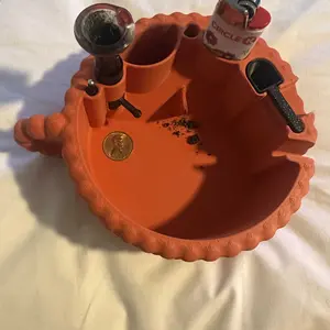 Double Take Ash Tray - Multi-Functional: Bic Lighter Holder,Scoop, Bowl Cleaner, Bud / Joint / Cigarette Holder Case, Poker, Smoking Accessory