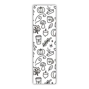Fall Pattern Coloring Bookmark