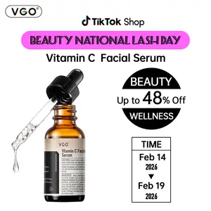 VGO Vitamin C Face Serum, Hydrating Serum with Vitamin C, Hyaluronic Acid, Vitamin E & More, Serum for Dullness Radiance, Balanced Tone Complexion-B Firming Essence Moisturizing Dark Spot Corrector