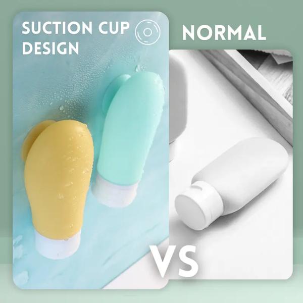 14 Pcs Travel Bottles for Toiletries Leak Proof, TSA Approved Travel Size Containers with Suction Cup, Refillable Travel Toiletry Accessories Shampoo Conditioner, 89ml