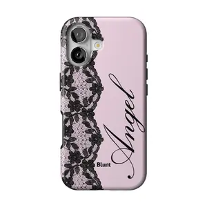 Lace Angel Printed iPhone Case Angelic Aesthetic Protective Phone Cover Stylish Durable Shockproof Case for iPhone