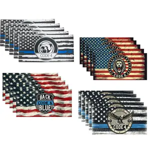 20PCS Reflective American FlagThin Blue Line Sticker, Thin BlueLine Skull Decal, Police StickersBlue Lives Matter Sticker, BackThe Blue Car Decal LawEnforcement Flag Car BumperWindow car stickers