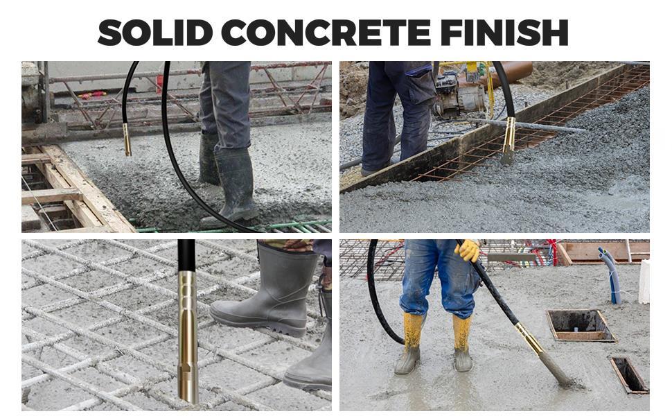 Electric Concrete Vibrating, 1500W 18000 VPM, 2HP Copper Motor Handheld Concrete Vibrating,Portable Power Concrete Vibrating with Shaft of 14.75ft / 4.5m, Remove Air Bubble and Level Concrete