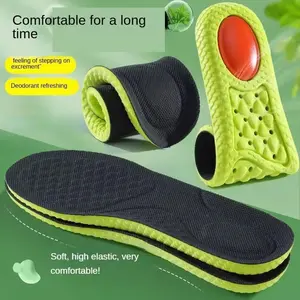 Shock Absorbing Sports Shoe Insoles, Unisex Sweat-Wicking Arch Support, Soft Comfortable Running Insoles for All Seasons, Breathable Insoles