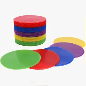 10 Pack 12cm Non-Slip Tpe Agility Markers, Colorful Discs for Soccer Basketball Running Fitness Speed Training, Durable Sports Equipment, Sports Day