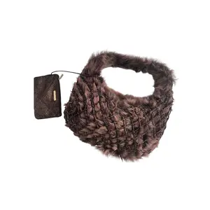 Pre-owned leather Shoulder Bags Bottega Veneta fur hobo woven bag