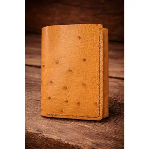 Tri-fold Ostrich Wallet