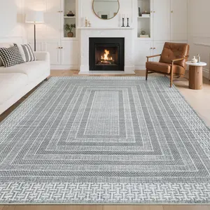 Modern Geometric Print Rug Soft Non-slip Washable Area Rug Foldable Interior Decorative Rug Low-pile Non-shedding for Bedrooms Dining Rooms Offices Game Rooms Apartments