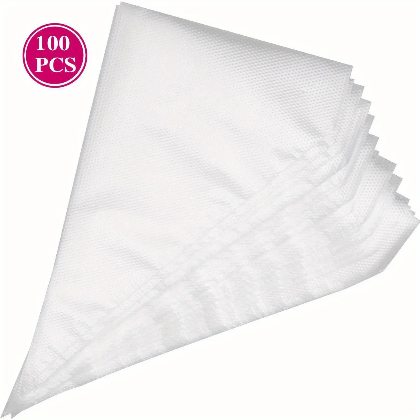 100pcs Disposable Piping Bags, Thickened Piping Bags For Cookie Biscuit Cake Cream, Baking Supplies, Bakeware, Pastry Decorating Tools