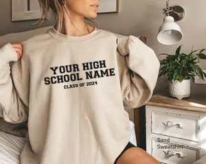 Custom Graduation Sweatshirt, Custom Class Of 2024 Shirt, Personalized High School Graduation Gifts For Her, Customized Senior Hoodie, E6038