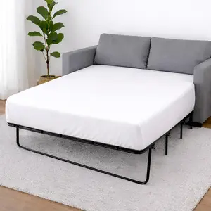 1 count Sleeper Sofa Fitted Sheet  Size,   Egyptian , 6 Inch Deep Sofa Bed/Pullout Couch Bottom Sheet Only, Cooling, Soft & Breathable, White