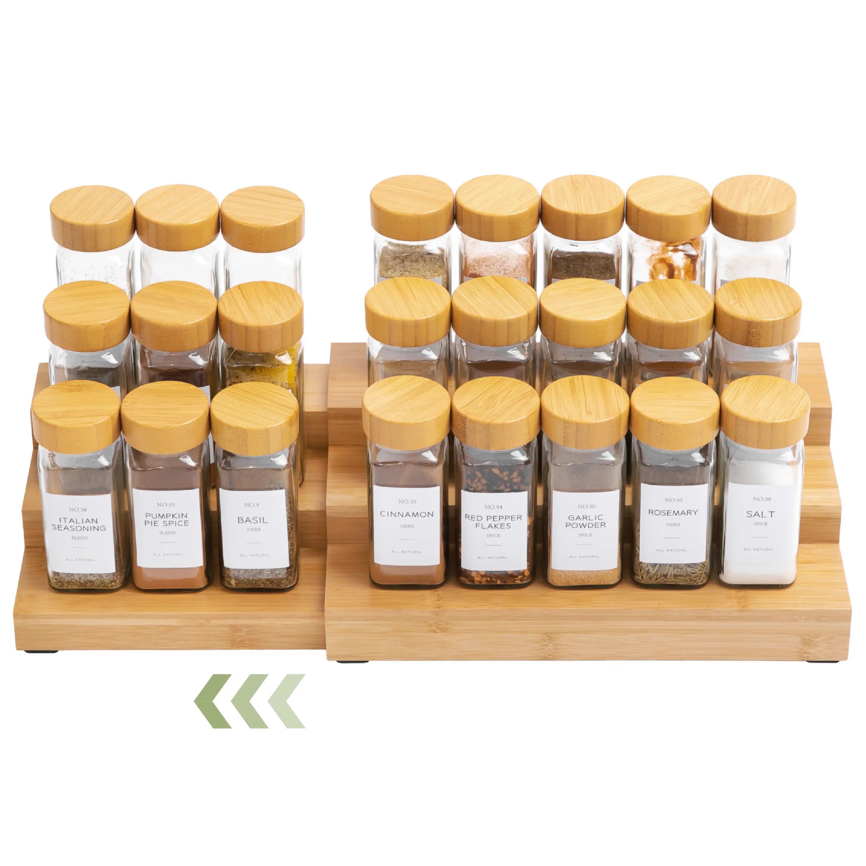 3 Tier Spice Shelf - Bamboo Racks Organiser