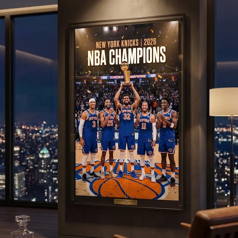 New York Knicks 2026 Championship POSTER PRINT UNFRAMED | Sports Wall Art | NBA Finals Decor | Basketball Fan Gift | Game Day Room Decor
