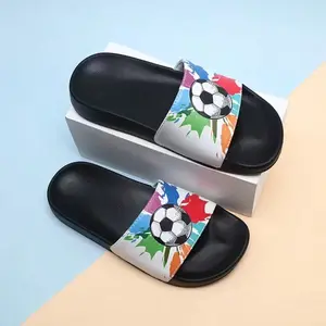 Cartoon Football Design Foam Slippers, Non-Slip Soft Sole, Lightweight And Comfortable, Ideal For Men's Casual Indoor Wear