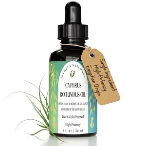 Mamela Naturals Cyperus Rotundus Oil - Cold-Pressed Cyperus Rotundus Oil for Hair Removal - Undiluted, Pure & Natural Cyperus Oil to Reduce Unwanted Hair Growth, Moisturizing & Soothing to All Skin Types - 2oz